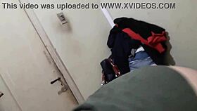 beautiful latina redhead housewife in bedroom begs amateur guy to stop filming and fuck her hungry ass