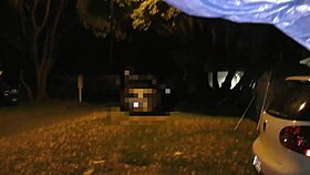 Trashy Kiwi Milf's Blatant Public Pussy Display Holiday Park