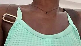 Nigerian mall slut masturbates in bathroom