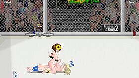 PRINCESS RING 2 MIMI VS RENA LESBIAN WRESTLING CLASH!