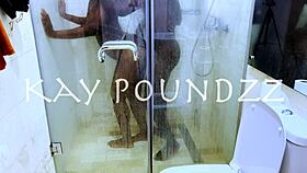amateur couple pounds hard in steamy shower spray