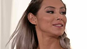 seductive brunette veronica leal bedroom dp cowgirl deepthroat anal ass to mouth cumshot