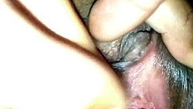 shaved virgin pussy stretched orgasming on my creampie cock