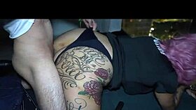 Policewoman handcuffed and fucked hard by street criminal