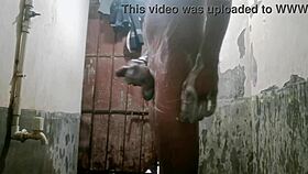 kolkata boy strokes monster cock alone in bathroom