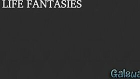 Lauren lusts over Vic's shaved pussy in interracial tribbing