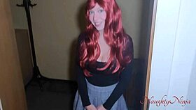 Curvy Redhead Ex-Girlfriend Fucks POV Doggystyle Missionary Squirting Creampie Pregnancy Trick