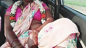 hey boyfriend dirty telugu talk as cute housewife cheats in car