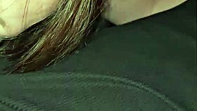 Wife spits deep on throbbing cock moans wildly!