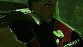 Teen Whore Teases with Big Cock Anal Ride in Car