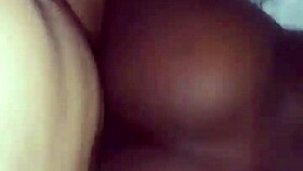 Black Couple's Bent-Over Doggystyle Fills Her with Passionate Desire