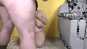 chubby milf becomes cum slut for guys amateur threesome creampies