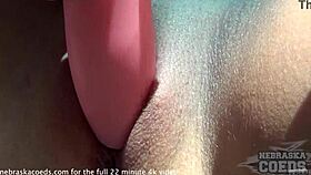 Heart pounding as hot college student flashes nude downtown!