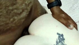 back from party horny to fuck massive black cock interracial lover