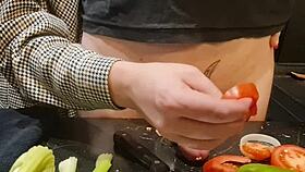 Extreme Kitchen Cock Torment with Urethral Insertion Agony!