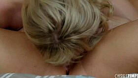 big tit lesbians lick pussies then finger and toy each other