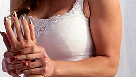 milf writhes as lesbian babe laps hungrily at her dripping pussy