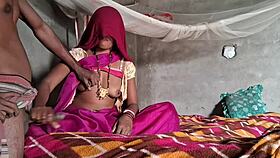 Desi wife tempts in pink saree for deep anal creampie pounding