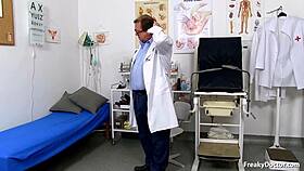 ebba endures intense medical fetish gyno exam in hospital