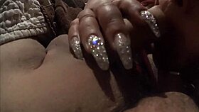 Long NAILS woman delivers intense ORAL service