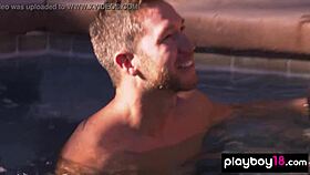 my heart races at the bbq party turning into a steamy threesome with busty milf samantha's big tits bouncing