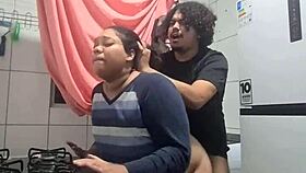 Babysitter tempts with her juicy curves