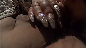 Long NAILS woman delivers intense ORAL service