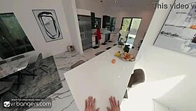 VR Bangers Cute Redhead Teen Agatha Vega Fingers Wet Pussy Moans for Monster Cock Cumshot