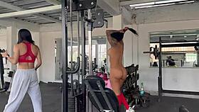 my trans trainer makes me squat naked in the gym oh god