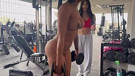 my trans trainer makes me squat naked in the gym oh god