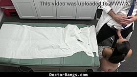 shy teen patient blows doctor for note ends in doggystyle orgasm