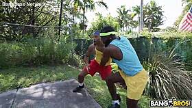 i ran into cubby and his monster cock bent me over for creampie doggystyle