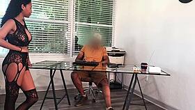 shy ebony latina chokes on bbc before bent over anal cumshot