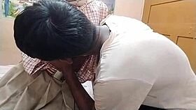 desi schoolgirl's tight pussy tempts with cute brunette homemade fuck