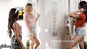 emily willis and vina sky do anything with hot cougar for college trip