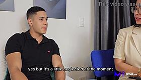 Sexy psychologist's big tits and ass cure Max Betancur's depression with Silvana Lee