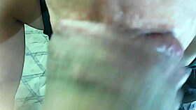 Mature Latina milf deepthroats monster cock