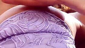 classy petite asian milf in lingerie indulges in solo masturbation