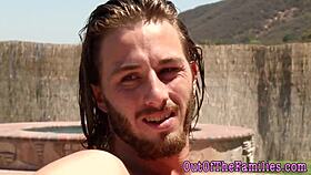 busty milf unleashes massive squirting orgasm during hardcore handjob play