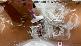 i shave my beautiful blonde pussy close up pov natural tits