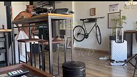 Bold black monster cock wrecks hotwife milf pink pussy on film