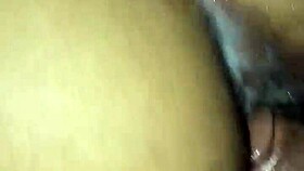 bbc gently teases her creamy moist pussy lips