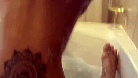 Watch Cuck Film Wife Twerk in Tub Then Beg for Ass Creampie Ride