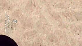 BARE FEET sink into warm sand for sensory fetish play