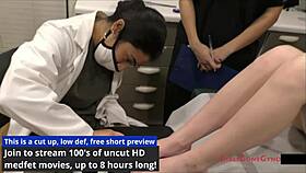 What happens backstage with dirty nurse Stacy Shepard fingering patients?