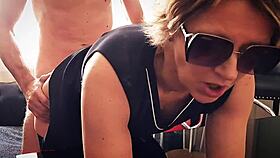 Normal house cleaning turns into wild mature milf creampie pounding surprise