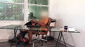 shy ebony latina chokes on bbc before bent over anal cumshot