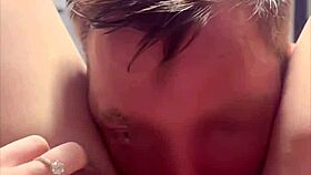 she sneaks in seducing me deepthroat blowjob while girlfriend's away dripping wet