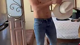 get ready naked with me as muscular mexican voyeur watches homemade