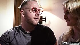 Why Does This Teen Let Pervy Neighbors Face Fuck Her Deep?!